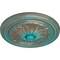 Ekena Millwork Wigan Ceiling Medallion, Hand-Painted Copper Green Patina, 16"OD x 2 1/4"P CM16WGCGS - alternate 3